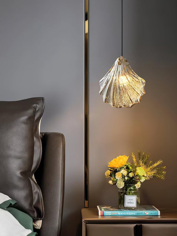 Suspension Coquillage Design Verre LED – Style Marin