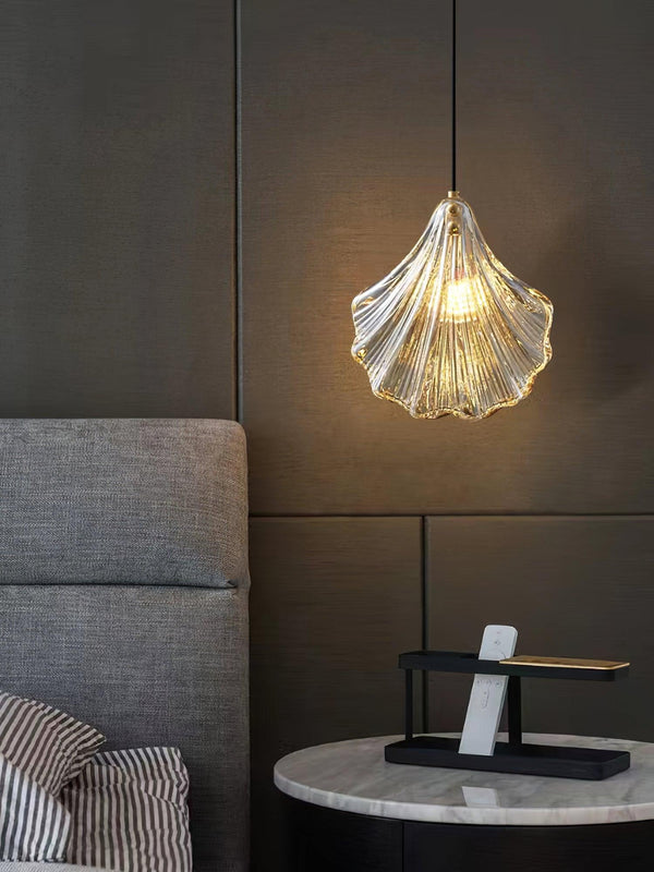 Suspension Coquillage Design Verre LED – Style Marin