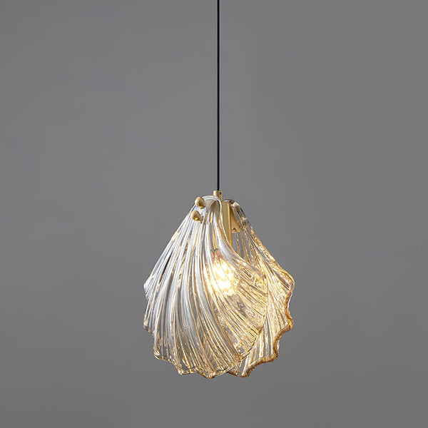 Suspension Coquillage Design Verre LED – Style Marin