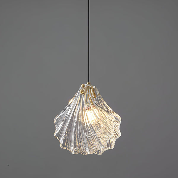 Suspension Coquillage Design Verre LED – Style Marin
