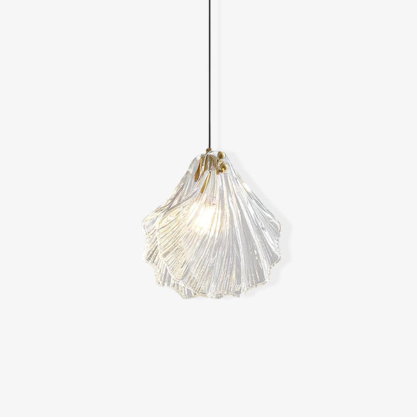 Suspension Coquillage Design Verre LED – Style Marin