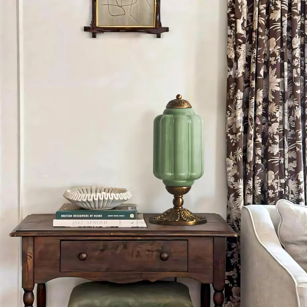 Lampe de Table Vintage Sif Eloise – Verre Opale et Élégance Rétro Française