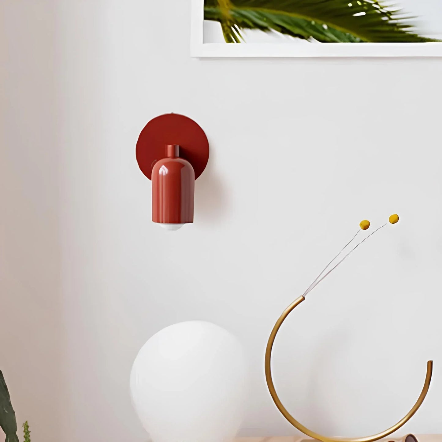 Applique Murale Design Minimaliste en Fer Intérieur