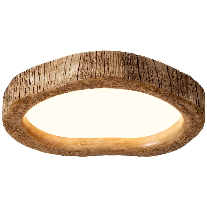 LogLustre | Plafonnier LED en Bois Rustique Enchanteur