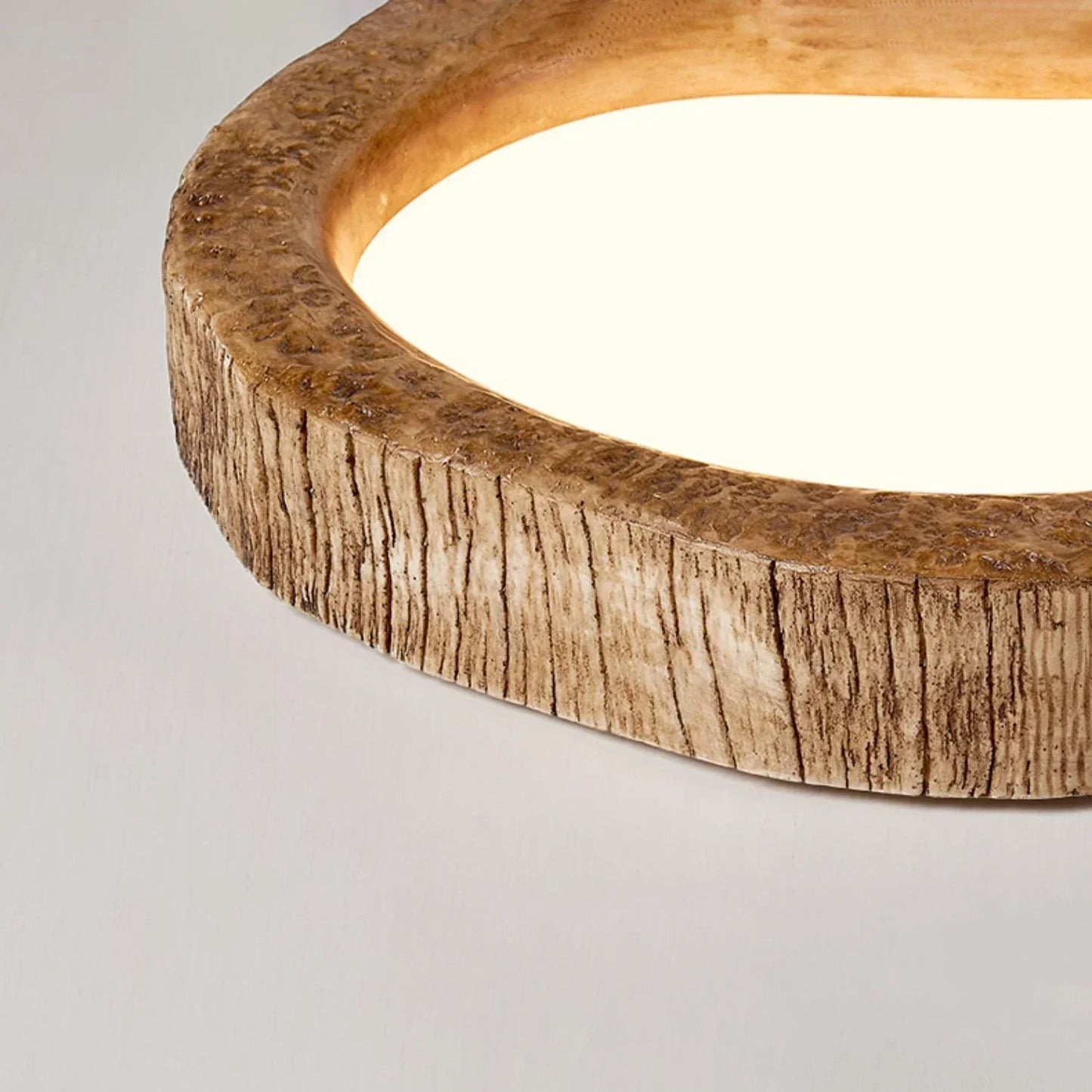 LogLustre | Plafonnier LED en Bois Rustique Enchanteur
