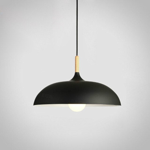 Suspensions Pastel en Métal et Bois – Éclairage Élégant et Moderne