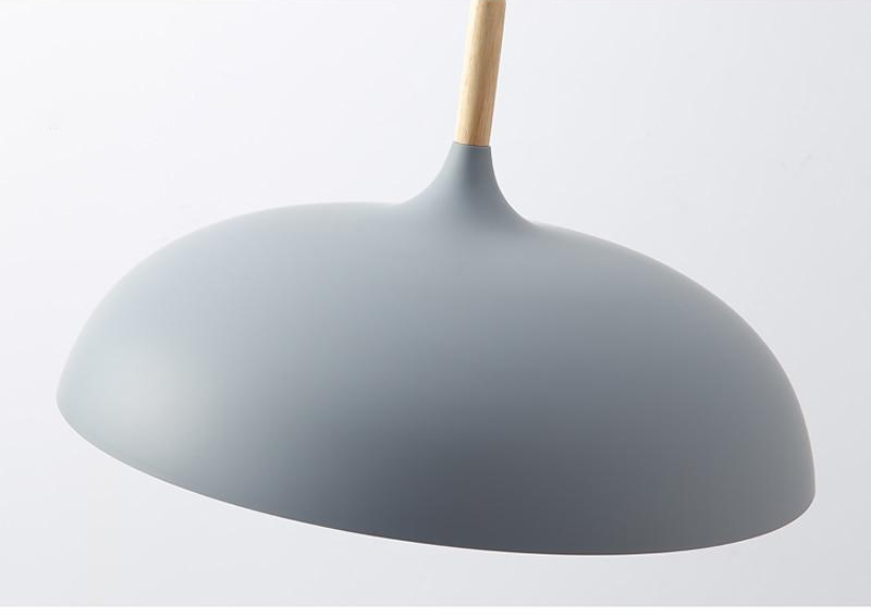 Suspensions Pastel en Métal et Bois – Éclairage Élégant et Moderne