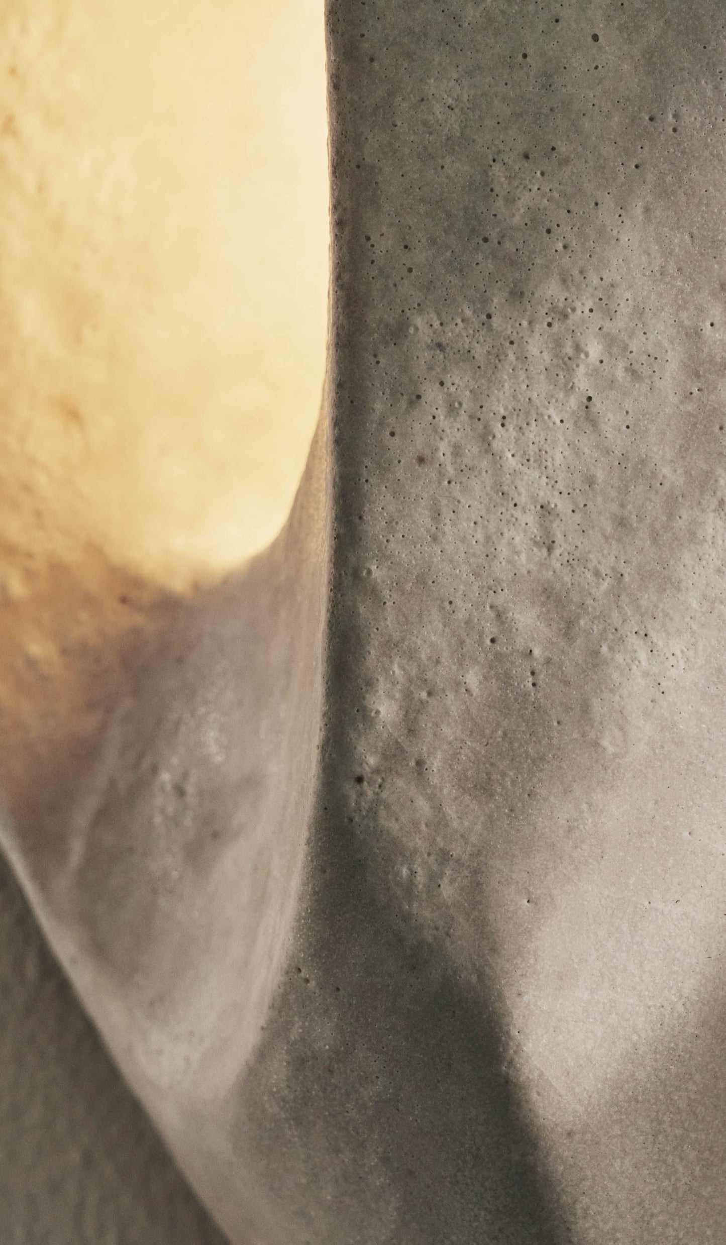 Applique Murale Céramique Sculpturale – Gris Mat