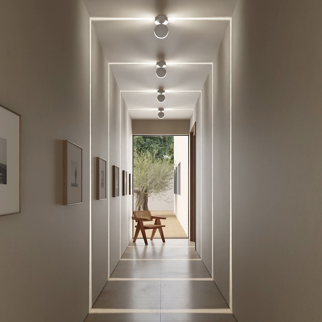 LUMO | Plafonnier LED Moderne en Aluminium Blanc
