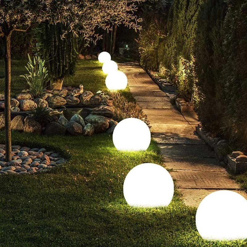 Lampe Solaire Sphérique LED – Extérieur & Intérieur