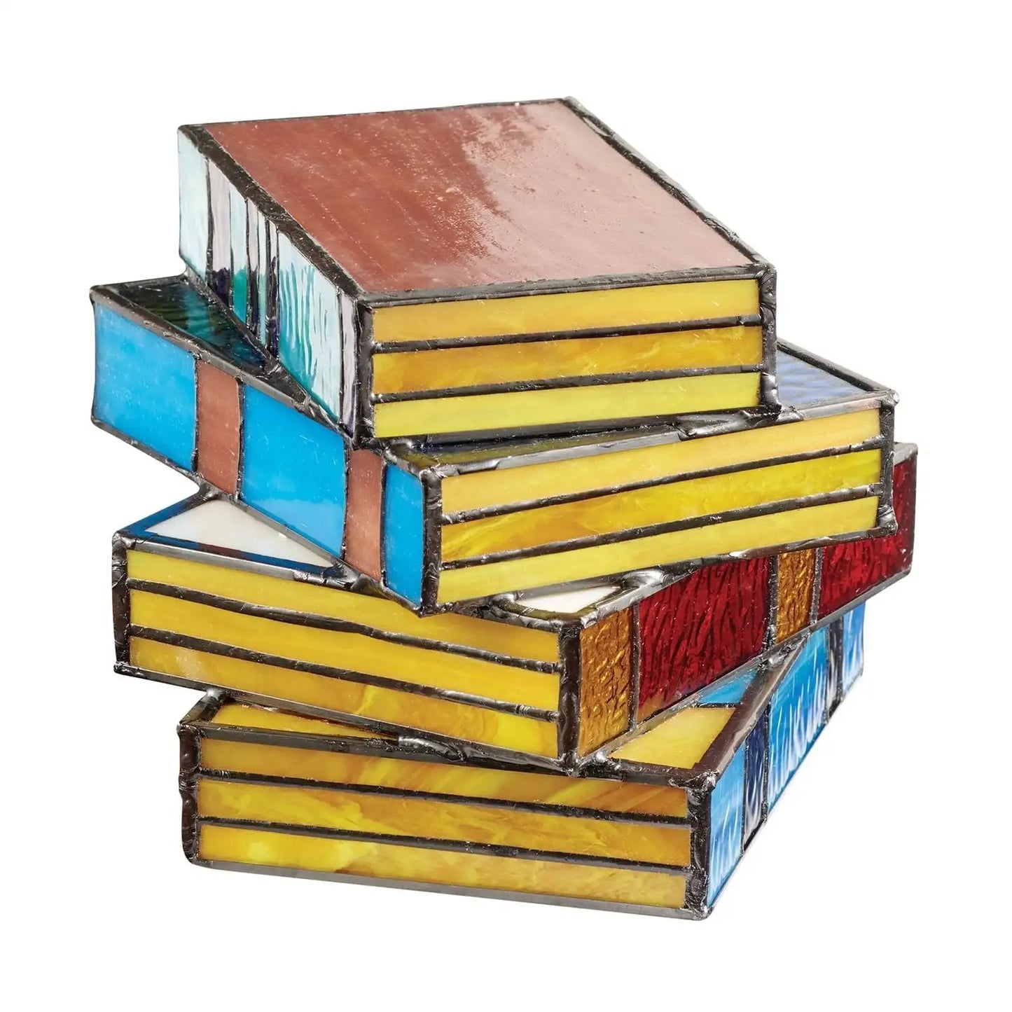 GlassNovel | Lampe en Verre Coloré pour Livres - Éclairage Artistique et Original