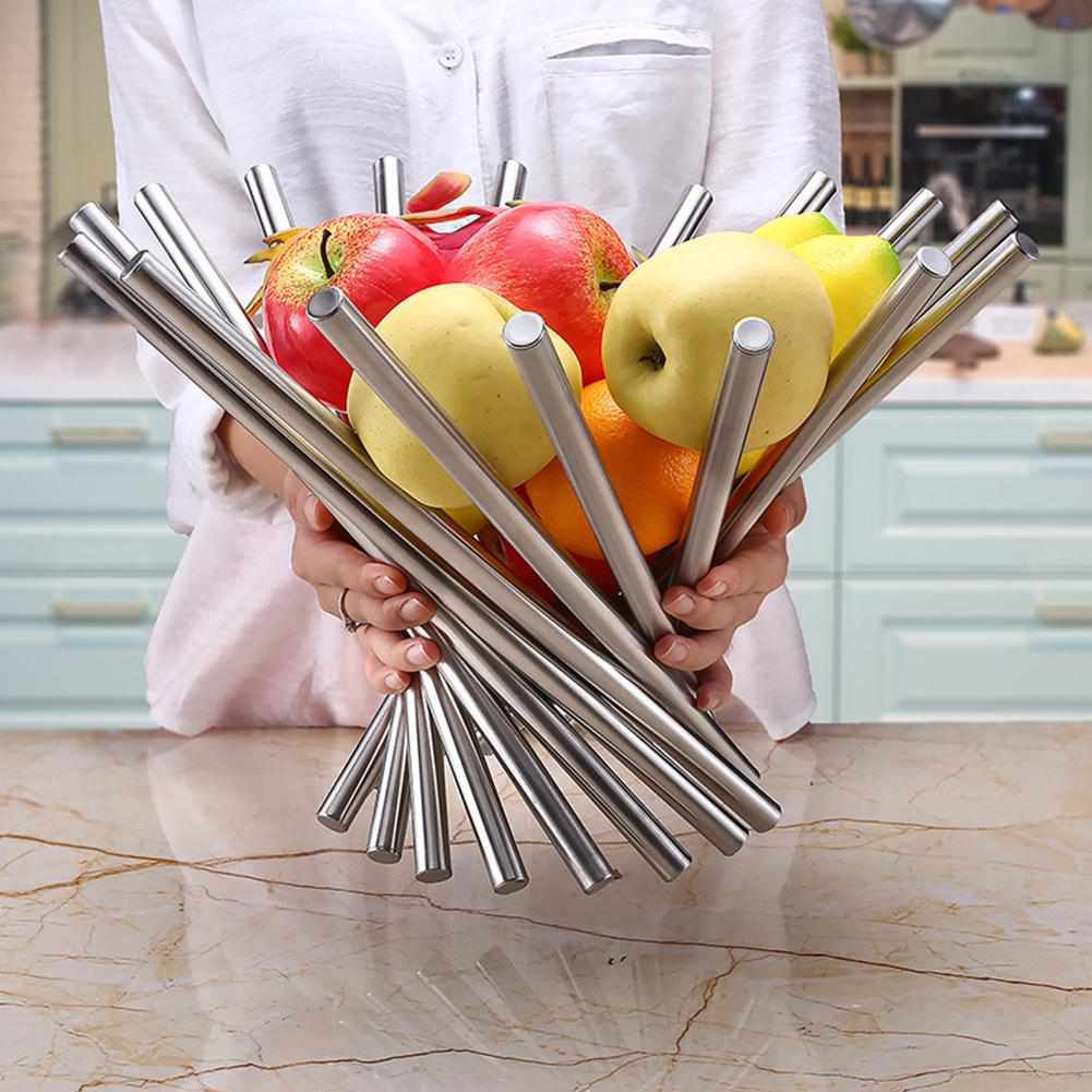 Bol à Fruits Design en Acier Inoxydable – Élégance Moderne pour une Cuisine Raffinée
