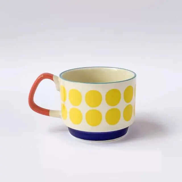 Tasses à Café en Céramique Rétro – Élégance Vintage avec 8 Motifs Uniques