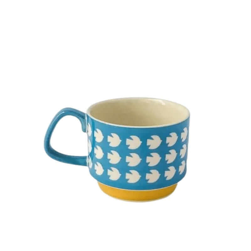 Tasses à Café en Céramique Rétro – Élégance Vintage avec 8 Motifs Uniques