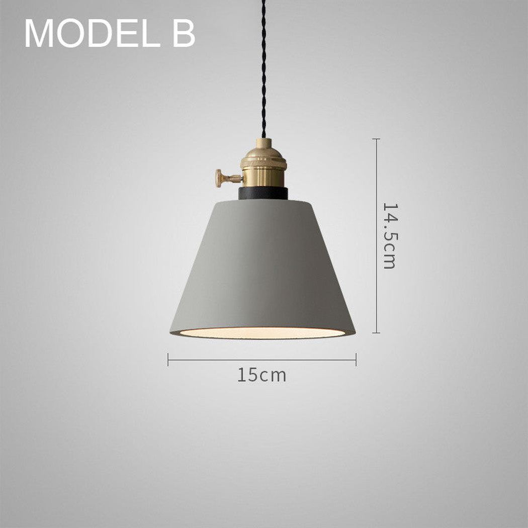 Suspension Béton Vasa avec Douille Laiton Design Brut