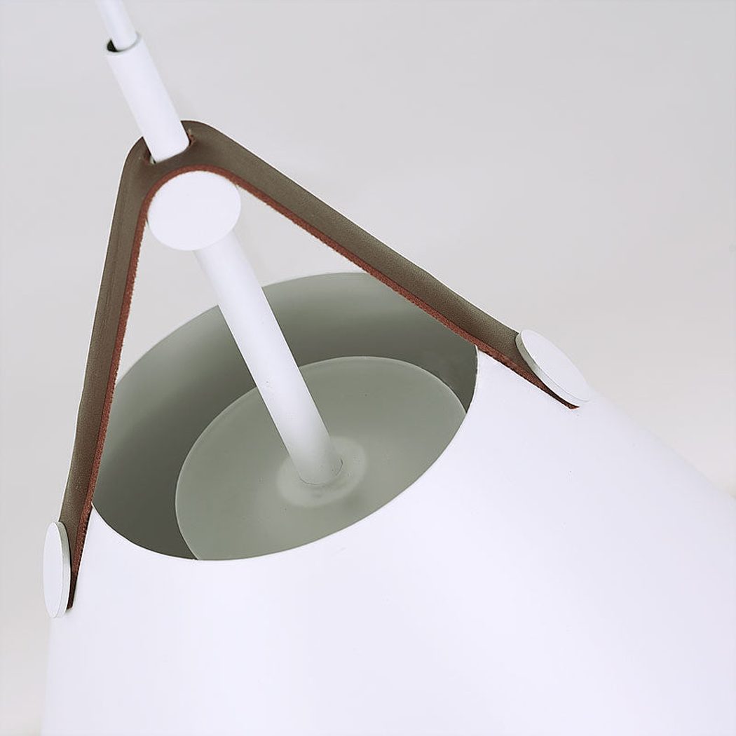 Suspension Minimaliste Métal & Cuir – Design Scandinave