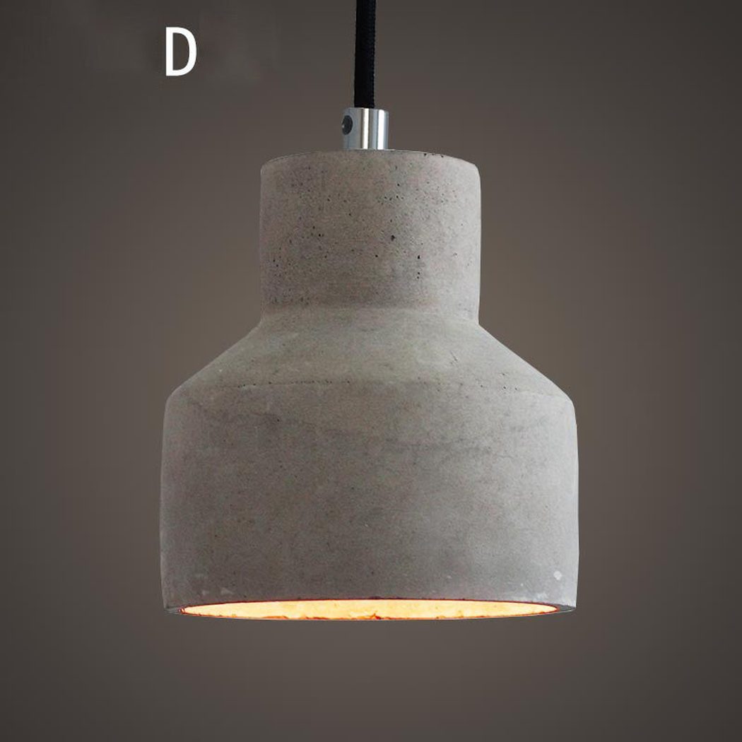 Suspension Béton Design Style Industriel Nordique