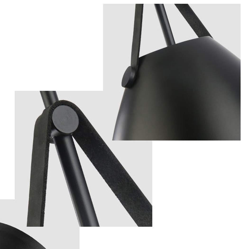 Suspension Minimaliste Métal & Cuir – Design Scandinave