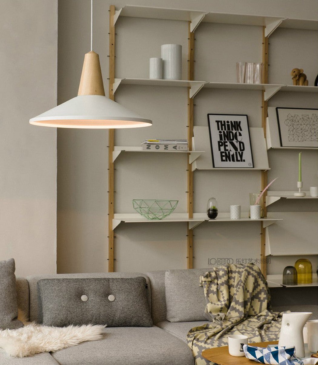 LundLund – Suspension Minimaliste Scandinave en Bois Naturel