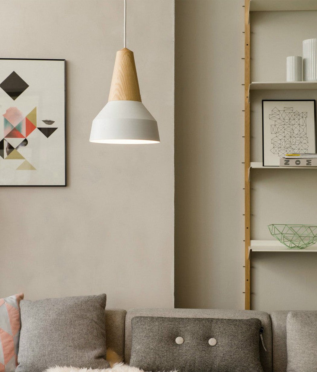 LundLund – Suspension Minimaliste Scandinave en Bois Naturel