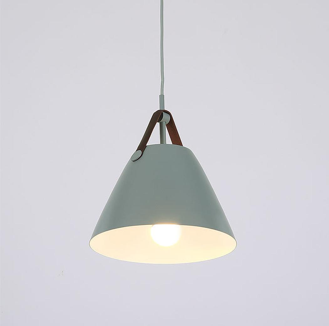 Suspension Minimaliste Métal & Cuir – Design Scandinave