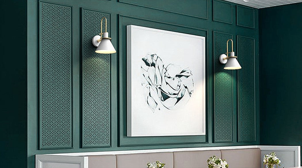 Applique Murale Moderne Laiton & Aluminium Coloré
