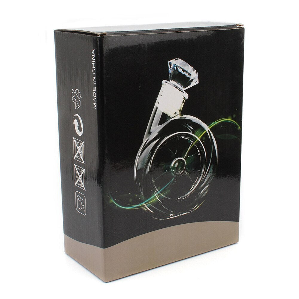 Carafe à Whisky Design Turbine – 500 ml en Verre Borosilicate