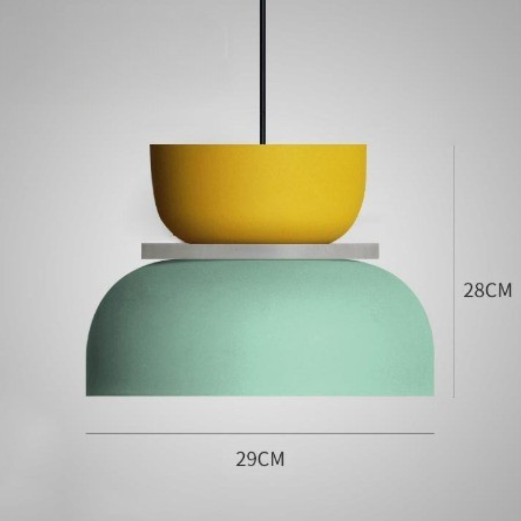 Suspension Macaron Colorée, Design Nordique, Ø18–29cm