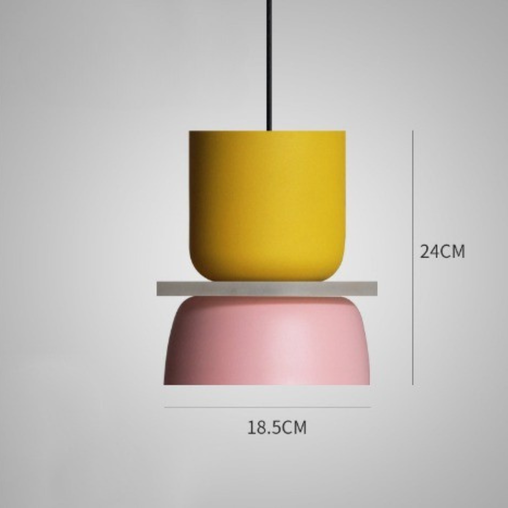 Suspension Macaron Colorée, Design Nordique, Ø18–29cm