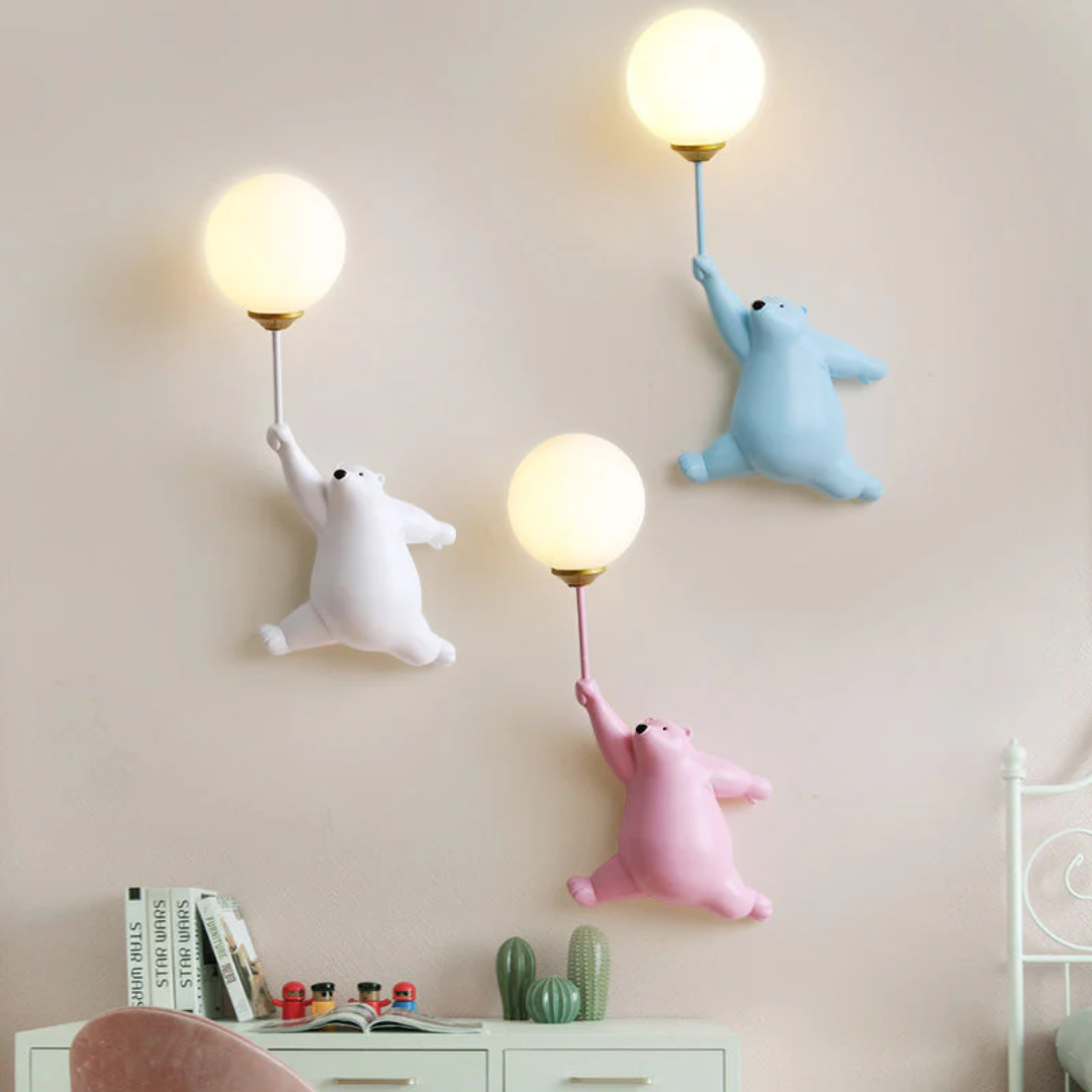 Applique Murale LED Ours – Lampe Design Enfant