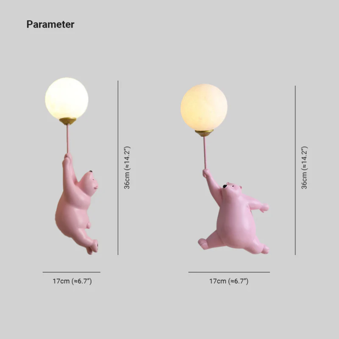 Applique Murale LED Ours – Lampe Design Enfant