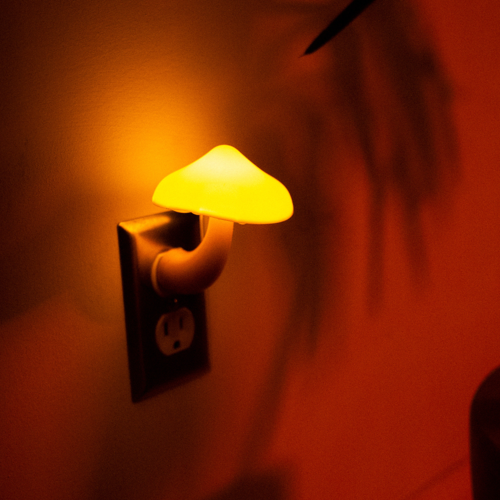 Veilleuse Murale Champignon LED avec Capteur Intelligent