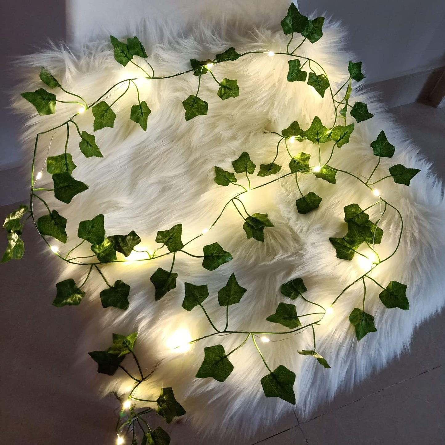 Guirlande Feuillage LED 10M, Ambiance Déco Naturelle