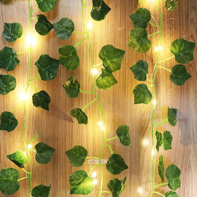 Guirlande Feuillage LED 10M, Ambiance Déco Naturelle