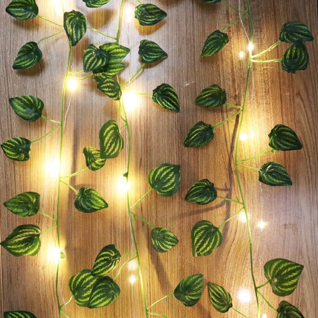 Guirlande Feuillage LED 10M, Ambiance Déco Naturelle