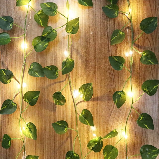 Guirlande Feuillage LED 10M, Ambiance Déco Naturelle