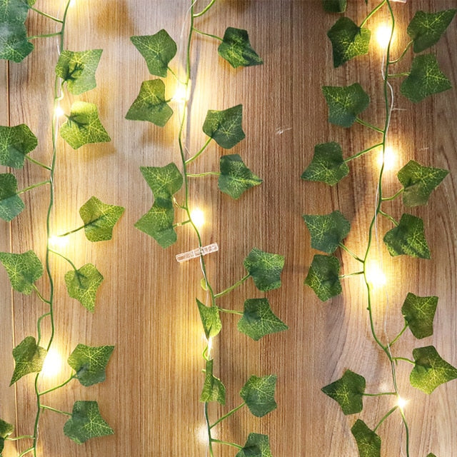 Guirlande Feuillage LED 10M, Ambiance Déco Naturelle