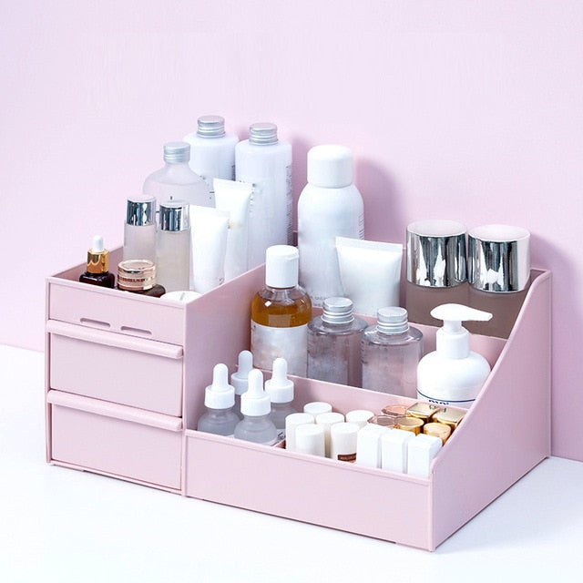 Organisateur Maquillage 3 Niveaux, Compact & Moderne