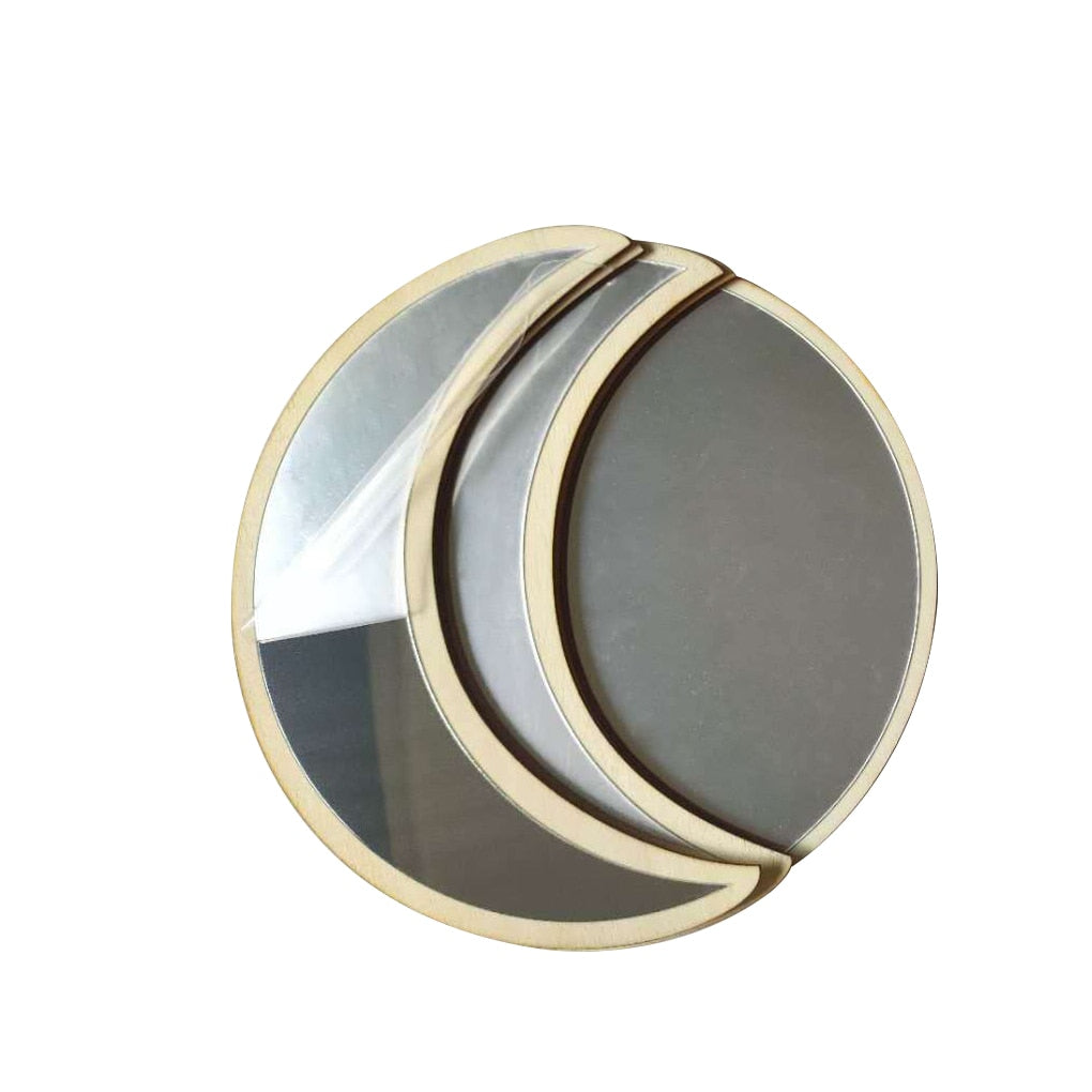 Miroirs Phases de Lune, Lot de 5, Style Bohème Chic