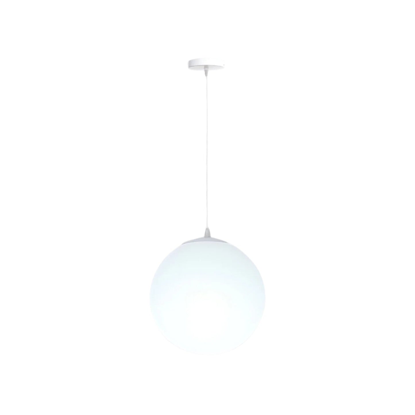 Suspension Globe Nordique en Verre Opalin