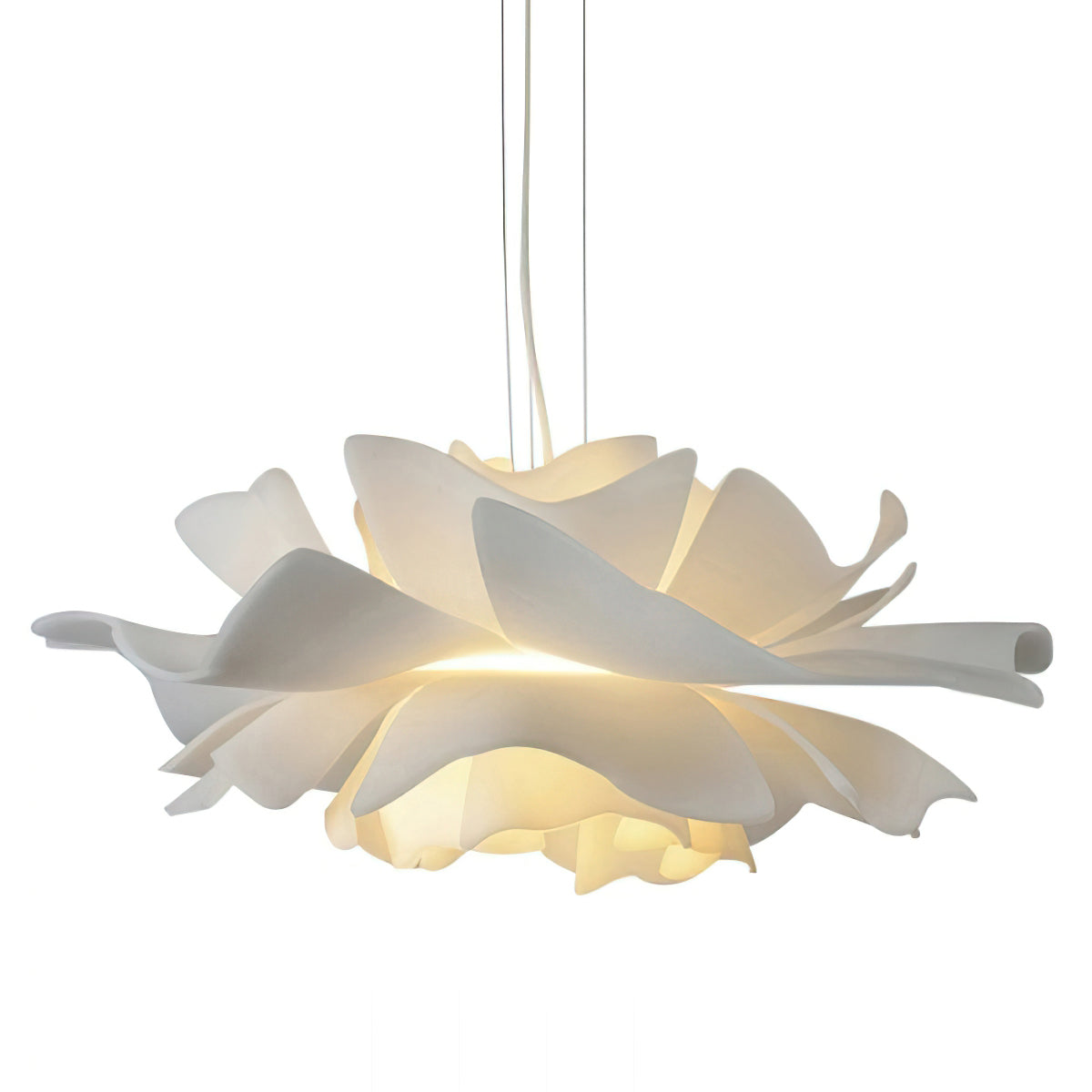 Suspension Lotus Blanche – Élégance Florale pour un Intérieur Moderne