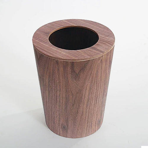Poubelle Design en Bois Placage 9L avec Couvercle