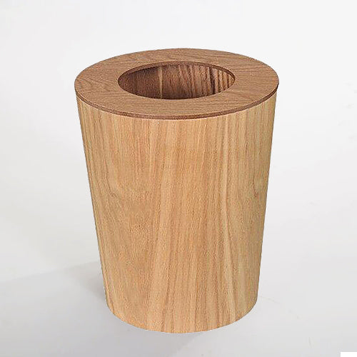 Poubelle Design en Bois Placage 9L avec Couvercle