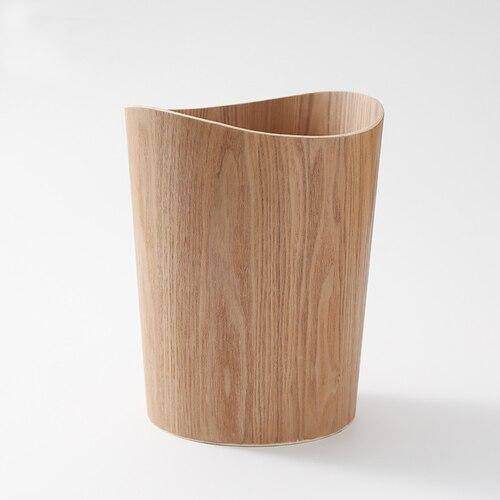 Poubelle Design en Bois Placage 9L Moderne
