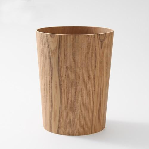 Poubelle Design en Bois Placage 9L Moderne