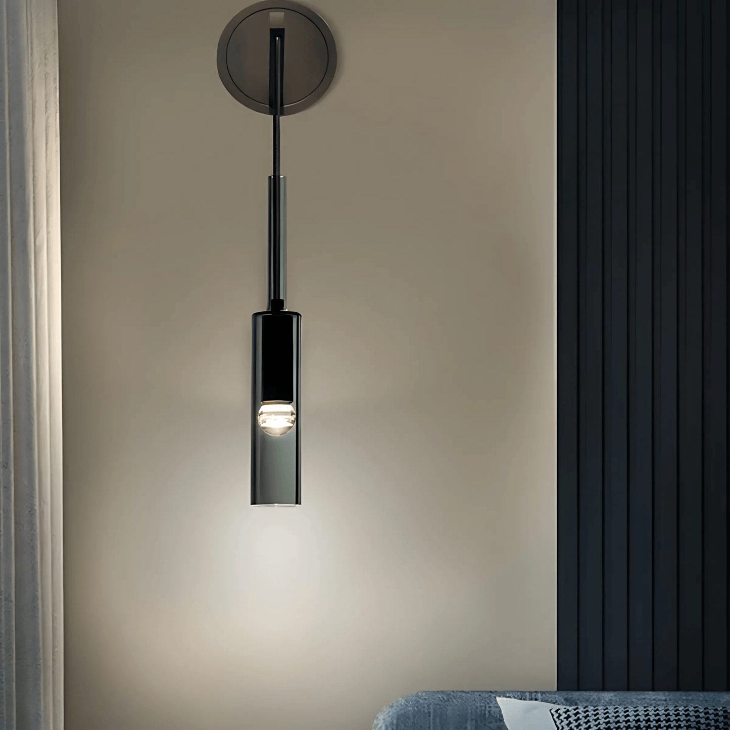 Suspension Design Verre Fumé E27 – Collection Abacus