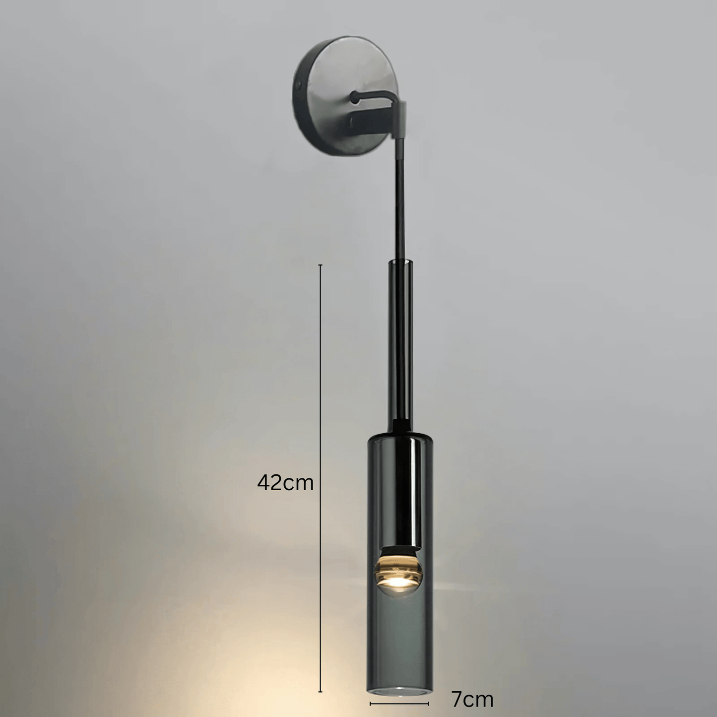 Suspension Design Verre Fumé E27 – Collection Abacus
