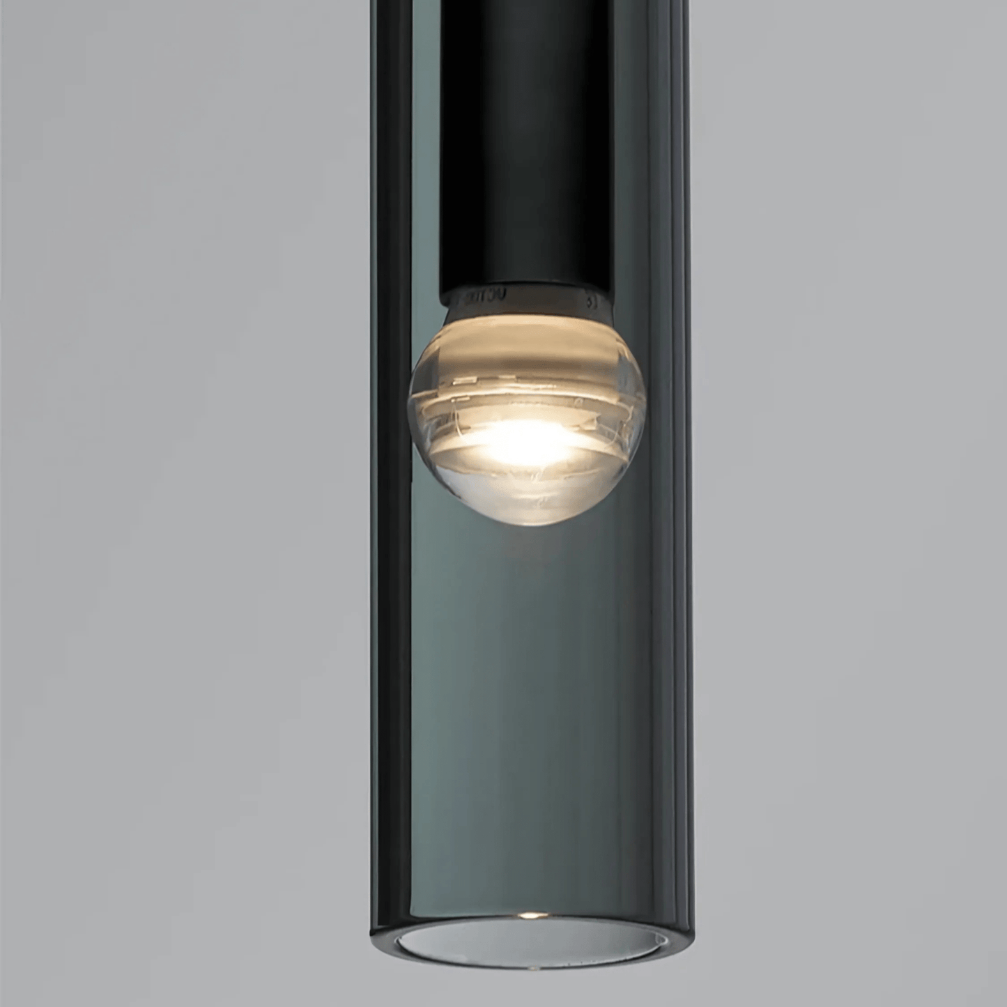 Suspension Design Verre Fumé E27 – Collection Abacus