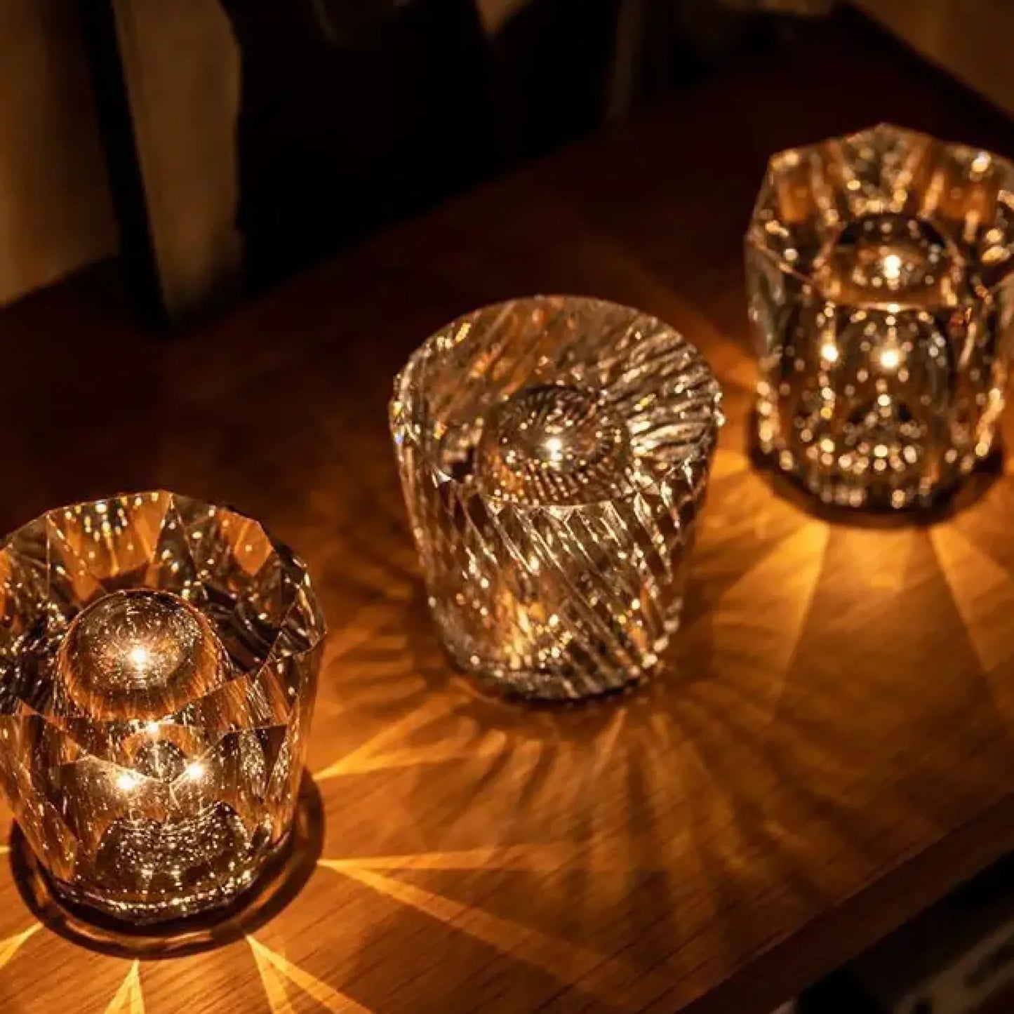 Lampe Cristal Ambientify – Éclairage Ambiant Élégant et Moderne