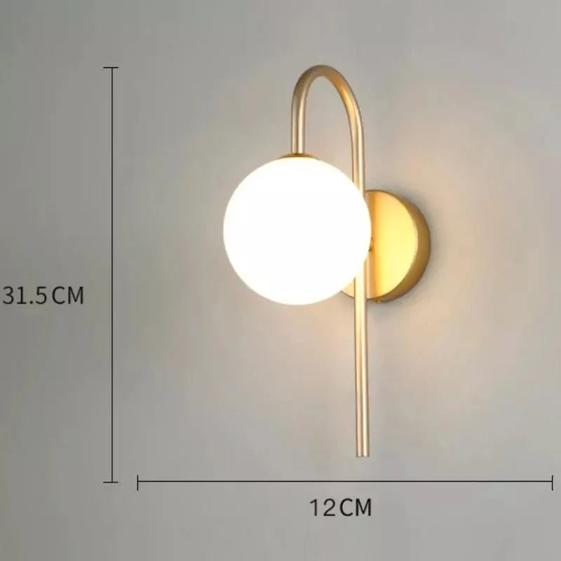 Applique Murale Boule, IP44 LED Salle de Bain